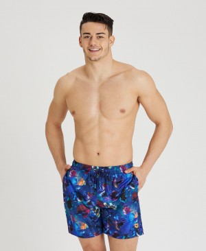 Boxer Arena Allover Print Beach ανδρικα μπλε | 21762040