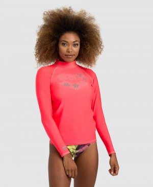 Rashguards Arena Long Sleeve γυναικεια κοκκινα | 94768385