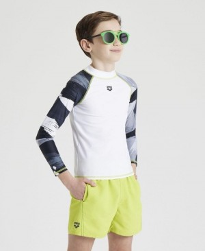 Rashguards Arena Long Sleeve για αγορια ασπρα | 37969670