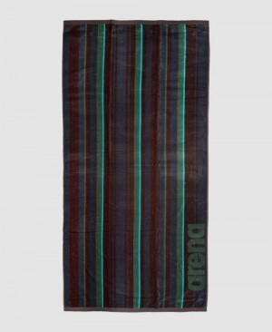 πετσέτα Arena Beach Multistripes Ii γυναικεια πρασινο | 16685460
