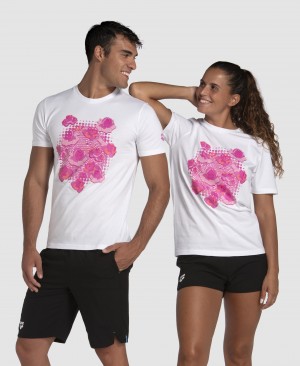 μπλουζακια Arena Breast Cancer Awareness συλλογη ανδρικα ασπρα | 12598721