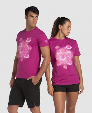 μπλουζακια Arena Breast Cancer Awareness συλλογη γυναικεια μωβ | 87803365