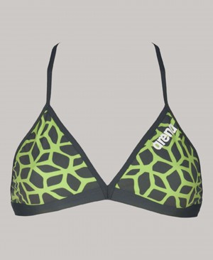 Μπικίνι Arena Carbonics Tie Back Top γυναικεια πρασινο | 9371089