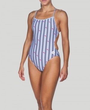Μαγιό Arena Dolphin Booster Back γυναικεια μπλε | 40233968