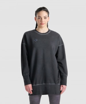 Φούτερ Arena Icons Oversized Crewneck γυναικεια γκρι | 46662487