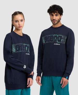 Φούτερ Arena Logo Crewneck ανδρικα σκουρο μπλε | 51682904