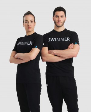 μπλουζακια Arena Logo βαμβακερα γυναικεια μαυρα | 45323445
