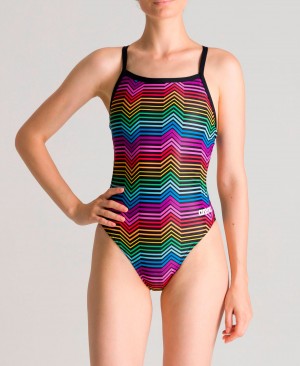 Μαγιό Arena Multicolor Stripes Challenge Back γυναικεια Πολύχρωμο | 57800328