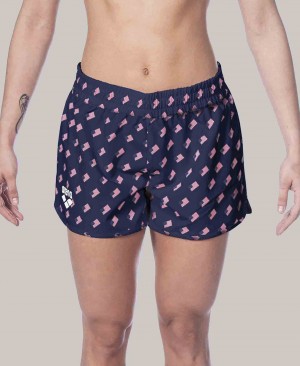 Σορτσ Arena Official USA Swimming National Team Flag Print γυναικεια σκουρο μπλε | 39071121