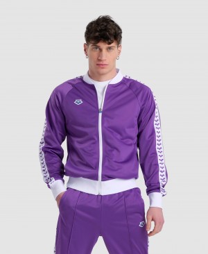 Μπουφαν Arena Relax Iv Team Full-zip ανδρικα μωβ | 34349820
