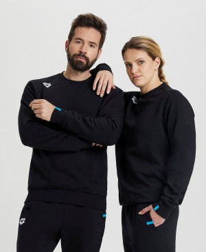 Φούτερ Arena Solid Crewneck ανδρικα μαυρα | 42113217
