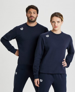 Φούτερ Arena Solid Crewneck γυναικεια σκουρο μπλε | 45802828
