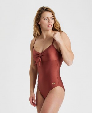 Μαγιό Arena Solid U Back γυναικεια μπορντο | 46717596