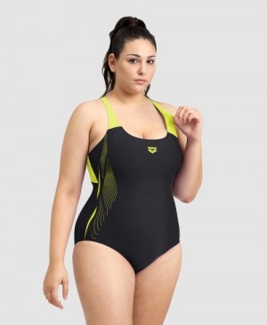Μαγιό Arena Swimsuit σταμπεσ Print Plus γυναικεια μαυρα | 71296964