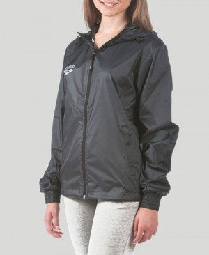 Μπουφαν Arena Team Line Ripstop Windbreaker γυναικεια μαυρα | 61324490