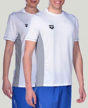 μπλουζακια Arena Team Line Tech κοντο Sleeve γυναικεια ασπρα | 24583868
