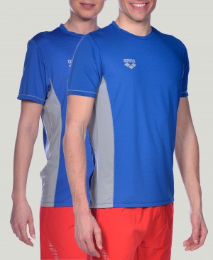 μπλουζακια Arena Team Line Tech κοντο Sleeve γυναικεια μπλε | 88097030