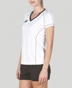 μπλουζακια Arena Team Line κοντο Sleeve γυναικεια ασπρα | 75952882