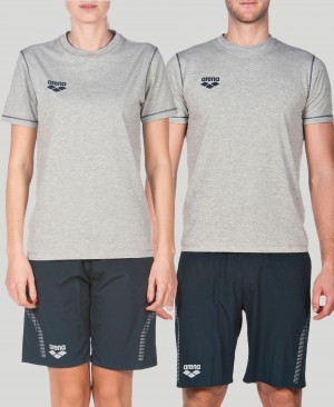 μπλουζακια Arena Team Line κοντο Sleeve ανδρικα γκρι | 77024418