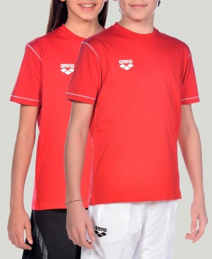 μπλουζακια Arena Team Line κοντο Sleeve για αγορια κοκκινα | 69205810