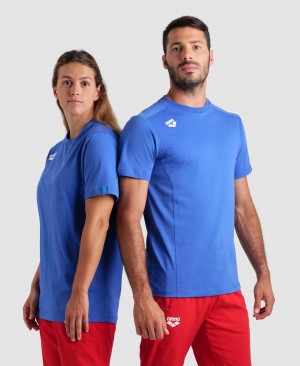 μπλουζακια Arena Team Panel γυναικεια μπλε | 18027244