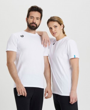 μπλουζακια Arena Team Panel ανδρικα ασπρα | 3227930