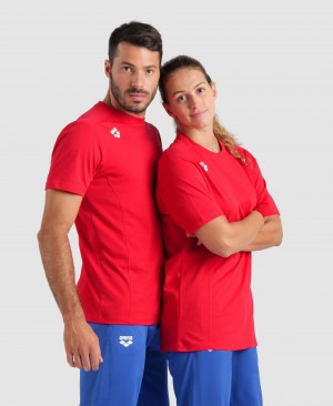 μπλουζακια Arena Team Panel ανδρικα κοκκινα | 43191768