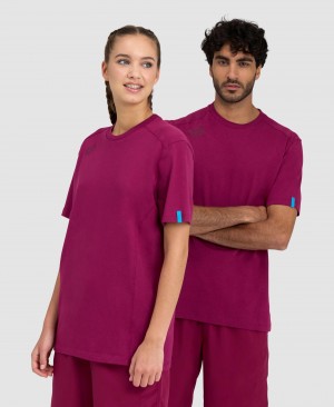 μπλουζακια Arena Team Panel γυναικεια μωβ | 90632561