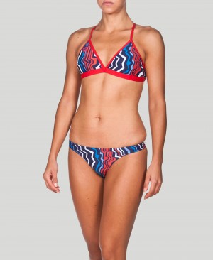 Μπικίνι Arena Zig Zag Tie Back Top γυναικεια Πολύχρωμο | 84866550