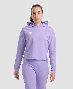 Φούτερ Arena Κουκουλοφόρος Fleece γυναικεια μωβ | 63556811