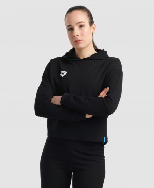 Φούτερ Arena Κουκουλοφόρος Fleece γυναικεια μαυρα | 97417611