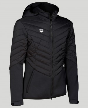 Μπουφαν Arena Κουκουλοφόρος Half-quilted ανδρικα μαυρα | 7640368