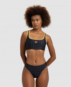 μπικίνι τοπ Arena 50th Anniversary Bralette γυναικεια μαυρα | 40694328