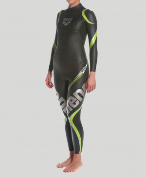 στολή βρεγμένης Arena Carbon Triwetsuit γυναικεια Ελιά | 74533352
