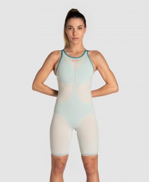 Αγωνιστικο Μαγιο Arena Powerskin Carbon Air2 Limited Edition Calypso Bay Open Back γυναικεια ασπρα | 87194654
