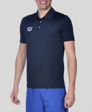 μπλουζακια πολο Arena Team Line Tech κοντο Sleeve ανδρικα σκουρο μπλε | 93215414