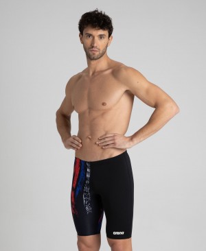 Σορτσ Παραλιασ Arena Team Painted Stripes Jammer ανδρικα μαυρα | 76940970