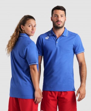 μπλουζακια πολο Arena Team Solid γυναικεια μπλε | 2677520