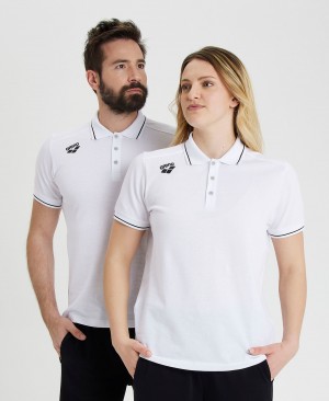 μπλουζακια πολο Arena Team Solid γυναικεια ασπρα | 72539259