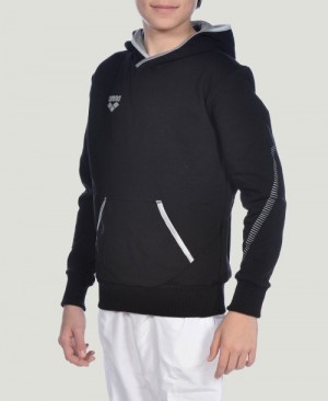 Φουτερ με Κουκουλα Arena Team Line L/S για αγορια μαυρα | 86654326